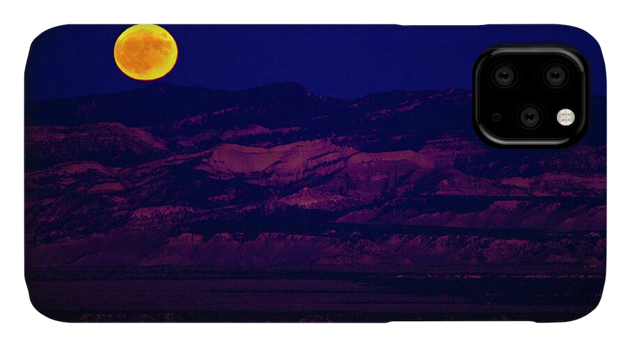 Moon iPhone 11 Case featuring the photograph Harvest Moon over Bryce Canyon #2 by Jonathan Thompson