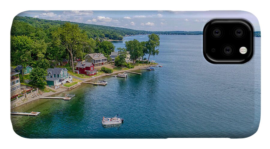 Finger Lakes iPhone 11 Case featuring the photograph Keuka Boat Day by Anthony Giammarino