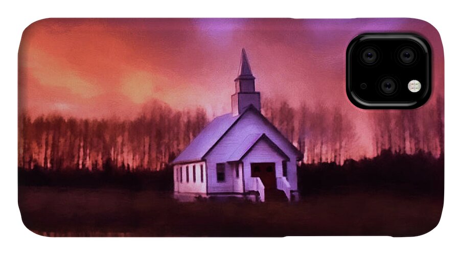 Light In The Dark iPhone 11 Case featuring the photograph Light In The Dark - Hope Valley Art by Jordan Blackstone