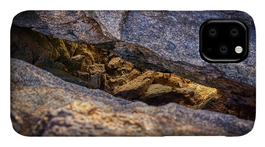 Sunsets iPhone 11 Case featuring the photograph Lit Rock by Anthony Giammarino