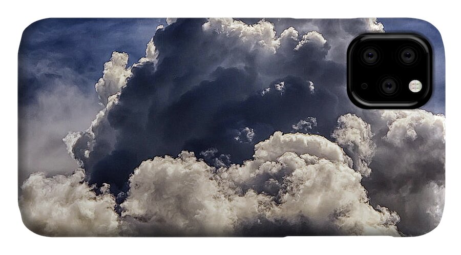 Storm iPhone 11 Case featuring the photograph Lone Thundercloud by Michael Frank