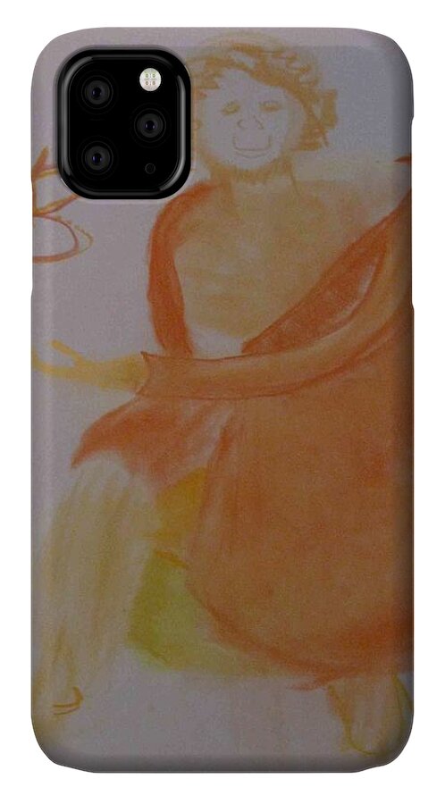  iPhone 11 Case featuring the drawing model named Helene three by AJ Brown