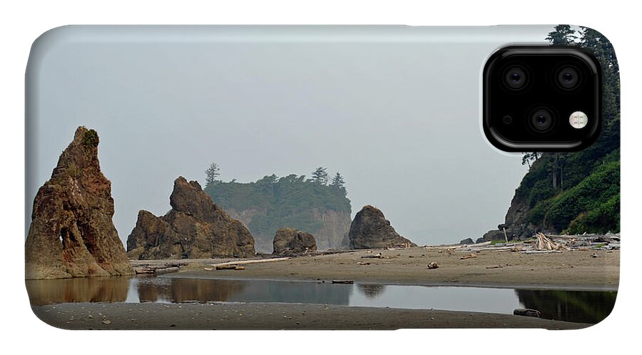 Olympic National Park iPhone 11 Case featuring the photograph Olympic National Park Seastacks by Bruce Gourley