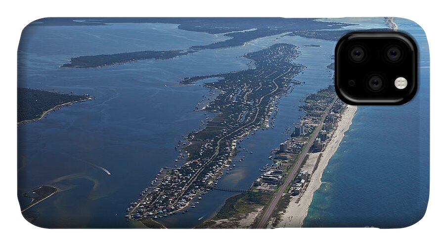Gulf Shores iPhone 11 Case featuring the photograph Ono Island-5326 by Gulf Coast Aerials -