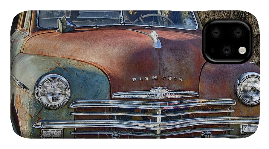 Automotive iPhone 11 Case featuring the photograph Rusty Gold by Michael Frank