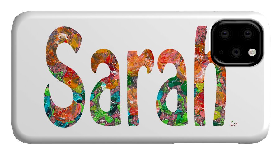 Home Decor iPhone 11 Case featuring the painting Sarah by Corinne Carroll