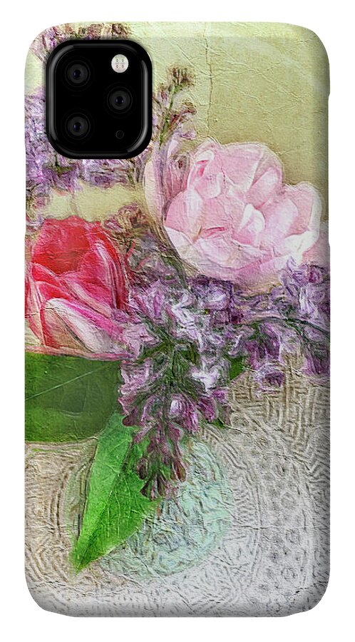 Parrot Tulips iPhone 11 Case featuring the photograph Spring Song Floral Still Life by Jill Love