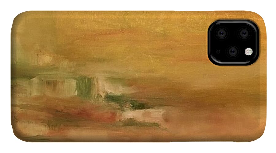  iPhone 11 Case featuring the painting Sunset2 by Beverly Smith