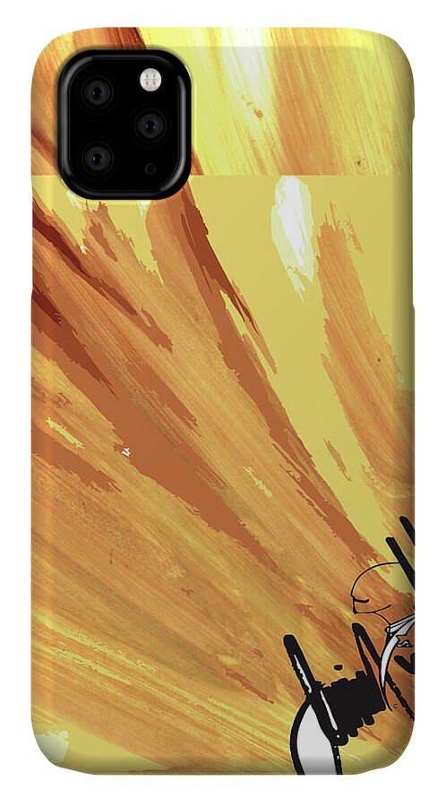  iPhone 11 Case featuring the digital art Sweep by Jimmy Williams