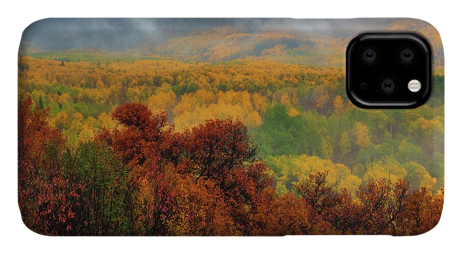 America iPhone 11 Case featuring the photograph The Feeling Of Fall by John De Bord