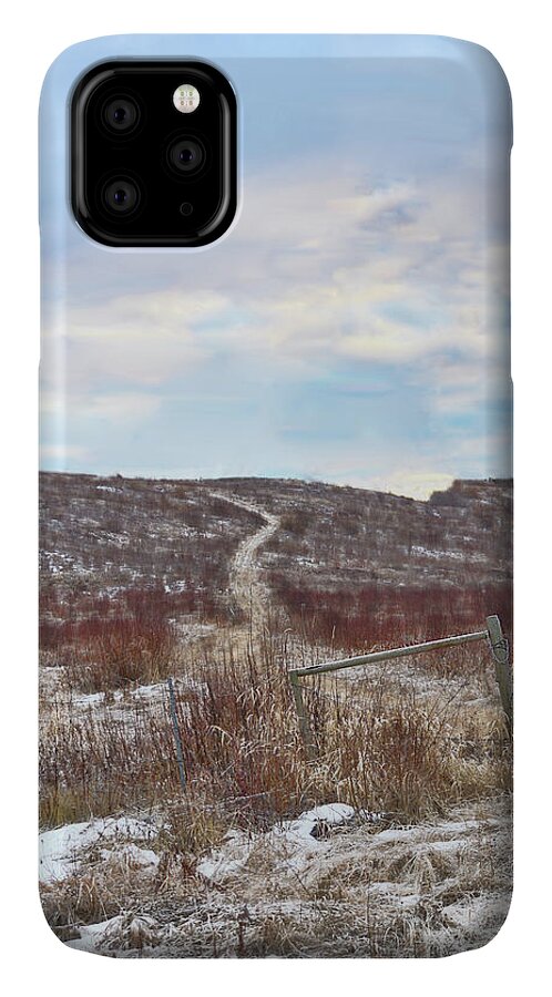 Post iPhone 11 Case featuring the photograph The Wall by Vivian Martin