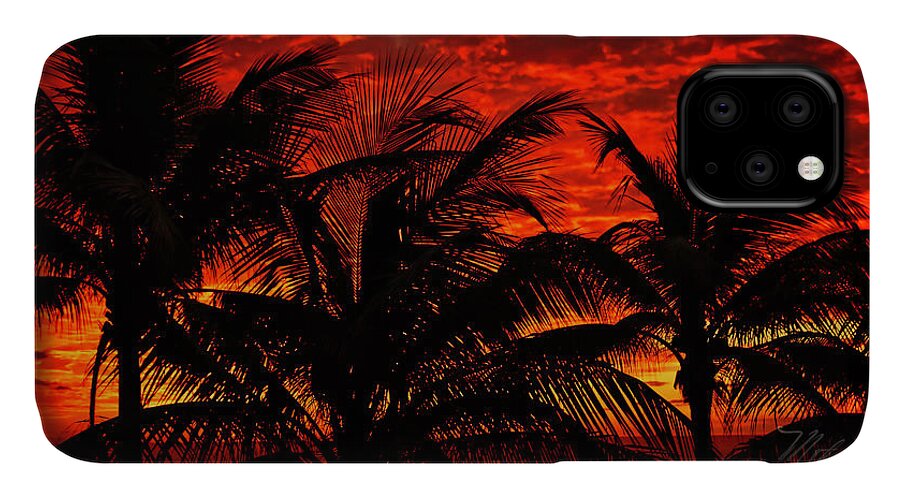 Lighthouse Cove Resort iPhone 11 Case featuring the photograph Tropical Sunrise by Meta Gatschenberger