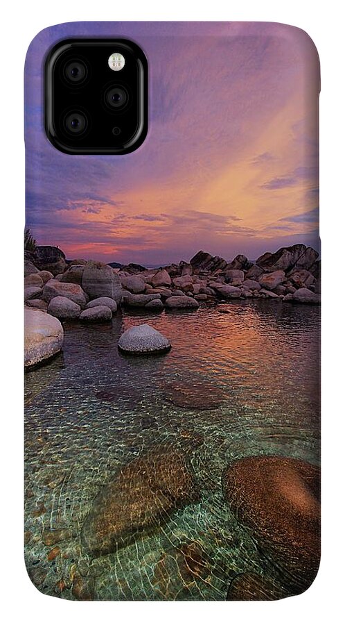 Lake Tahoe iPhone 11 Case featuring the photograph Twilight Canvas by Sean Sarsfield