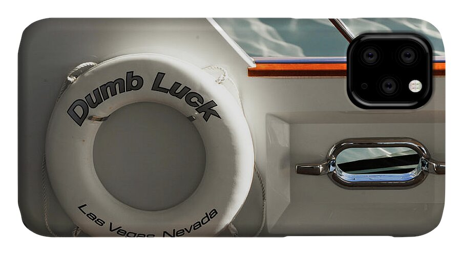 Large Yacht iPhone 11 Case featuring the photograph Way Better Than No Luck by David Shuler