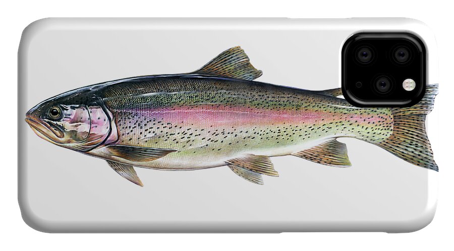 Rainbow Trout #1 iPhone 11 Case
