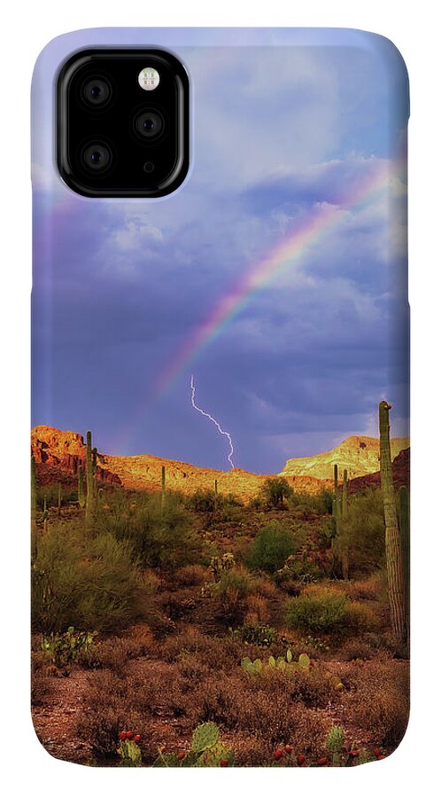 Arizona iPhone 11 Case featuring the photograph A Miracle of Timing by Rick Furmanek