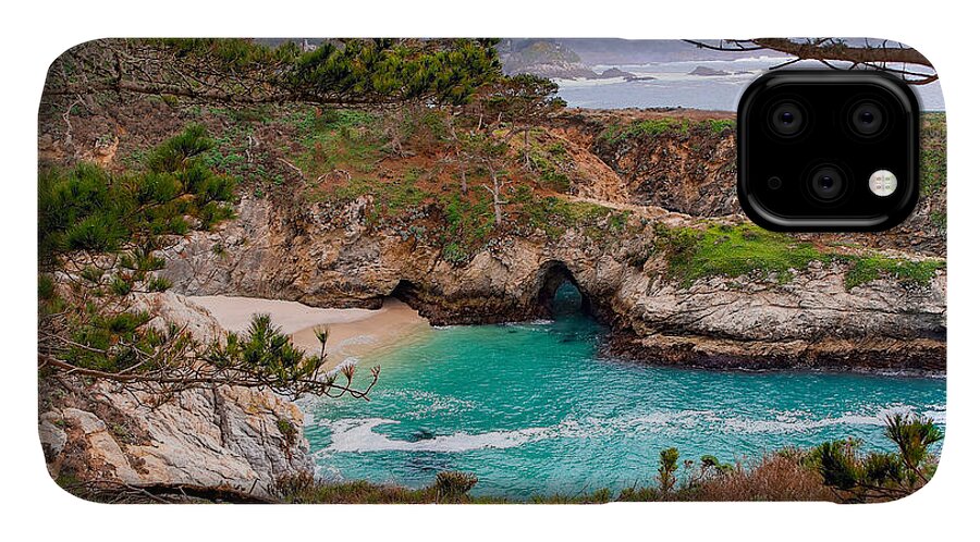 China Cove iPhone 11 Case featuring the photograph China Cove at Point Lobos by Charlene Mitchell