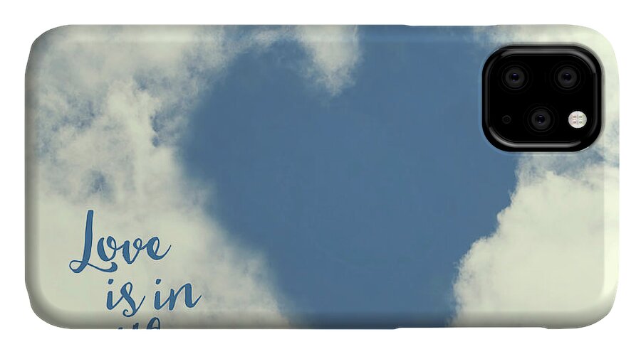 Heart iPhone 11 Case featuring the photograph Love is in the Air by Peggy Collins