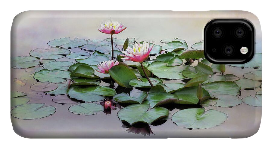 Flowers iPhone 11 Case featuring the photograph Monet Lilies by Jessica Jenney