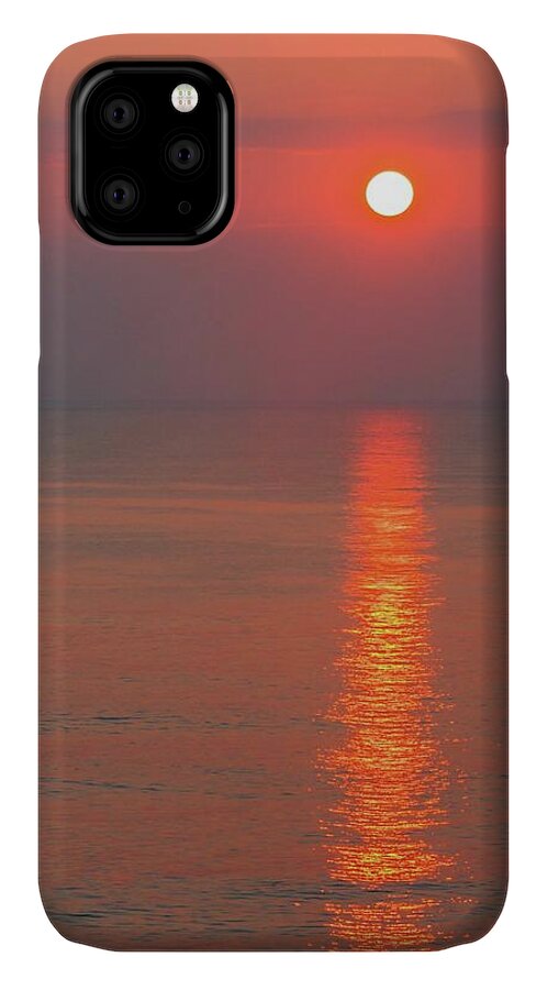 Atlantic iPhone 11 Case featuring the photograph Orange Sunrise by Liza Eckardt