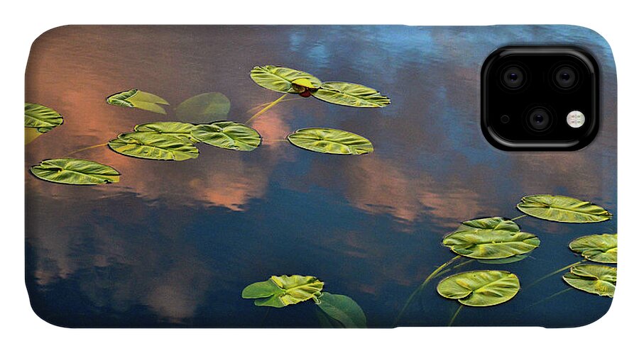 Water Reflections iPhone 11 Case featuring the photograph Sky Meets Water by Susie Loechler