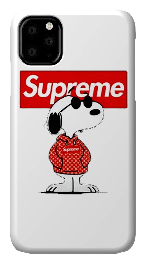 Snoopy Supreme iPhone 11 Case by Jennifer J Garcia - Pixels