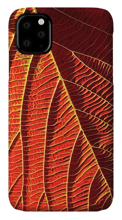 Nature iPhone 11 Case featuring the digital art Vibrant Viburnum by ABeautifulSky Photography by Bill Caldwell