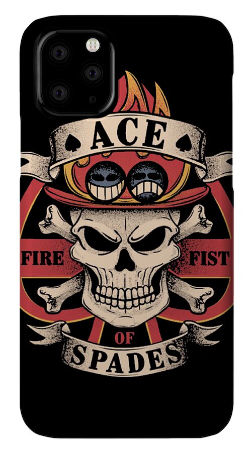 One Piece Ace Spade Iphone 11 Pro Case For Sale By Aditya Sena