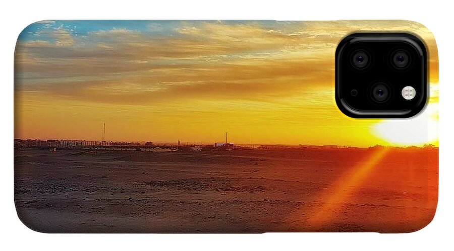 Sunset iPhone 11 Pro Case featuring the photograph Sunset in Egypt by Usman Idrees