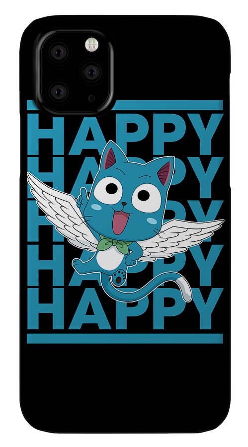 Fairy Tail Happy Name Anime iPhone 11 Pro Case by Anime Art - Pixels