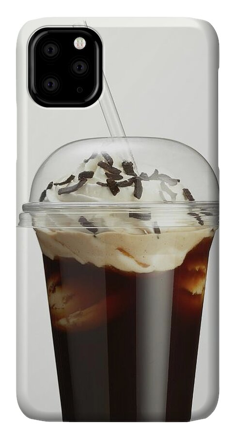 Iced Coffee With Cream And Grated Chocolate In A Takeaway Cup iPhone 11 Pro  Max Case by Till Melchior - Fine Art America