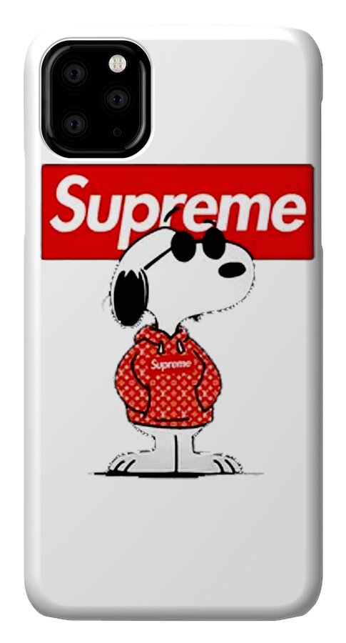 Snoopy Supreme iPhone 11 Pro Max Case by Jennifer J Garcia - Pixels