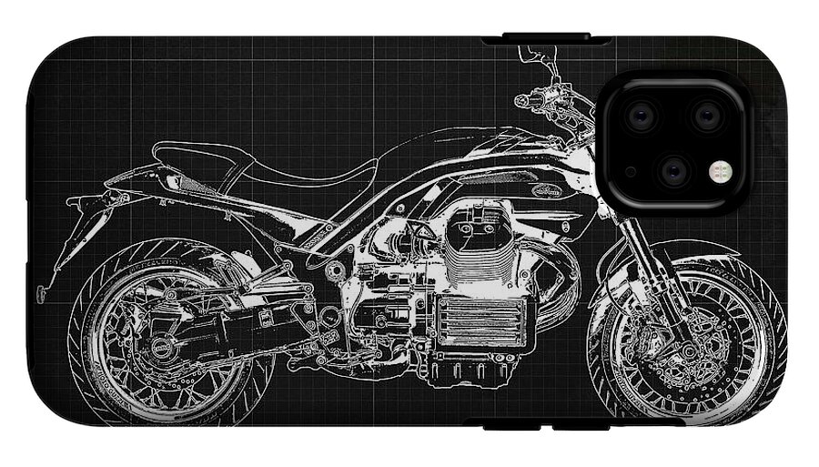 2017 Moto Guzzi Griso 8V SE Blueprint Original Artwork Gift for bikers Pub  and Bar Decoration iPhone 11 Pro Tough Case by Drawspots Illustrations -  Instaprints