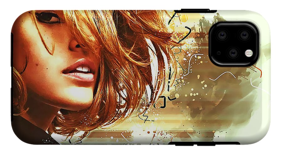 Celebrity Eva Mendes Actresses United States Woman 8 Iphone 11 Tough Case For Sale By Allen Baumbach