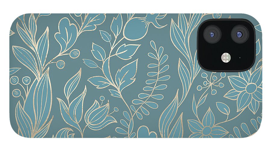 Blueprint Floral Iphone 12 Mini Case For Sale By Lioudmila Perry