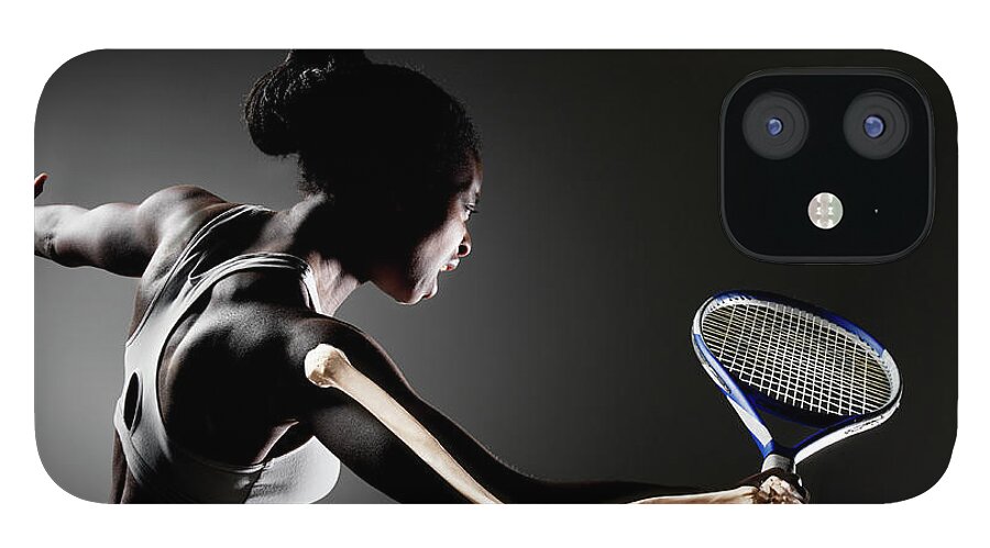 Dominerende Kredsløb Overdreven Female Tennis Player With Skeleton iPhone 12 Mini Case by Henrik Sorensen -  Photos.com