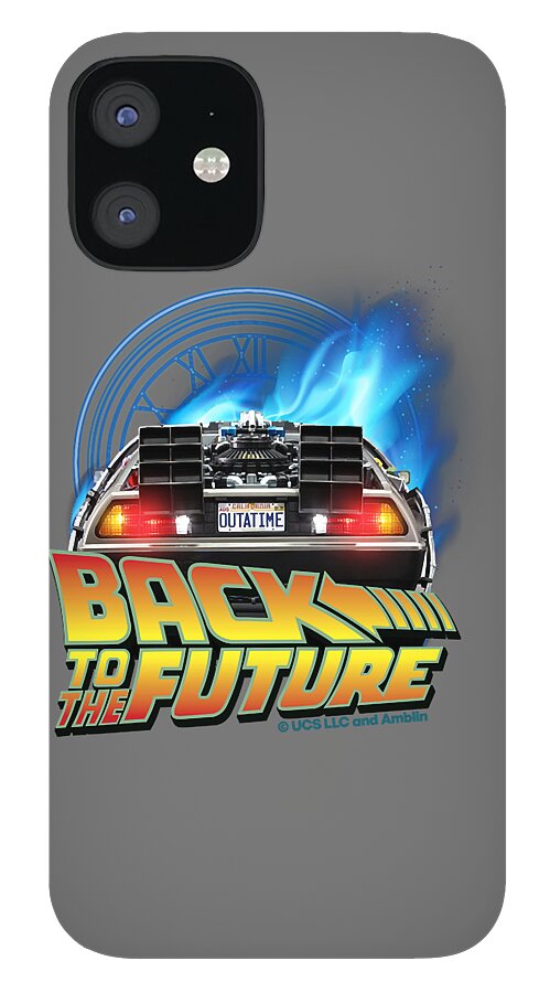 Back To The Future Delorean Teleport And Clock Tower. Perfect Present For  Mom Mother Dad Father Frie iPhone 12 Mini Case by Nhi Dang Le - Fine Art  America