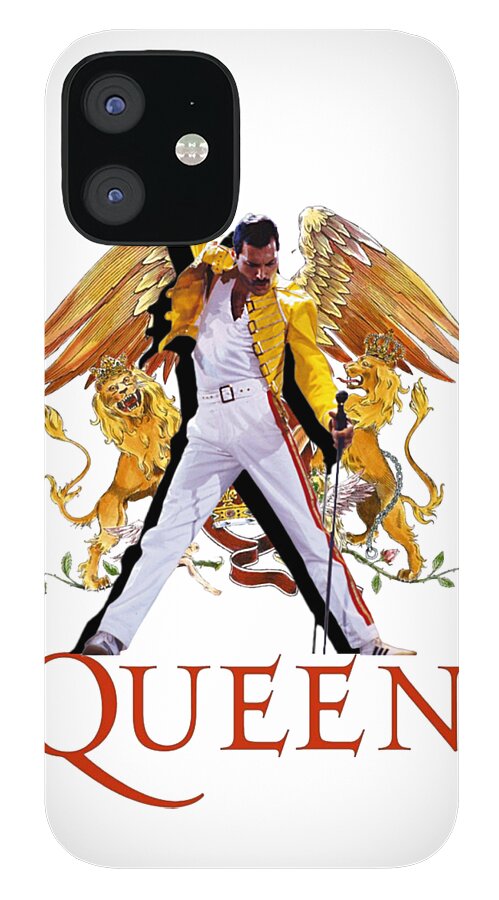 Freddie Mercury Queen Logo iPhone 12 Mini Case by Sally Ayad - Pixels
