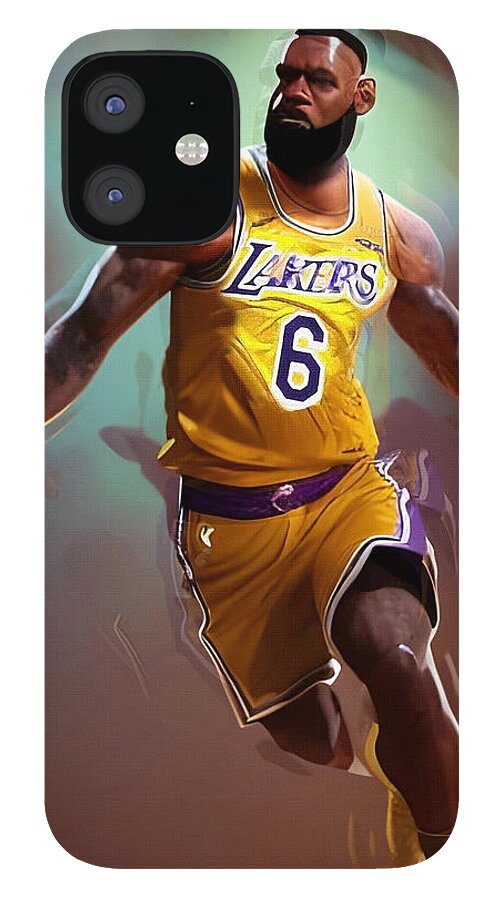 LeBron James Pro Basketball Player iPhone 12 Mini Case by Mal Bray -  Instaprints