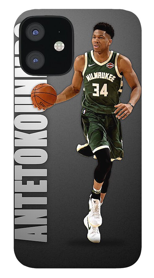 Giannis Antetokounmpo Milwaukee Bucks NBA Framed Print by Afrio