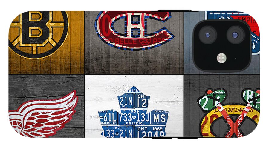 Chicago Blackhawks Hockey Team Retro Logo Vintage Recycled Illinois License  Plate Art T-Shirt