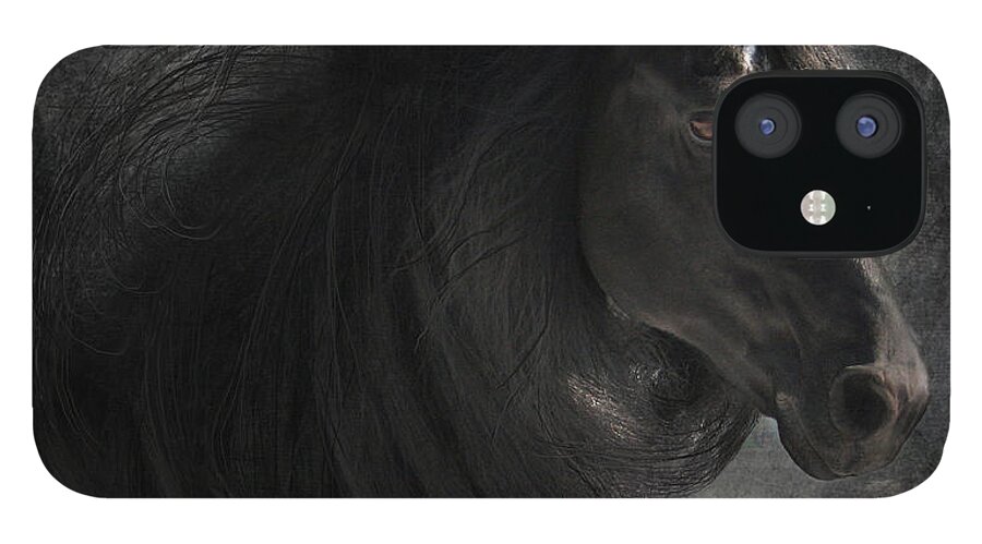 Horse iPhone 12 Case featuring the digital art Anton 343 by Fran J Scott