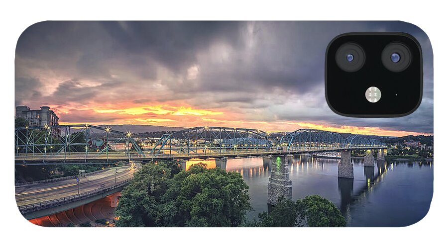 Steven Llorca iPhone 12 Case featuring the photograph Chattanooga Sunset 4 #2 by Steven Llorca