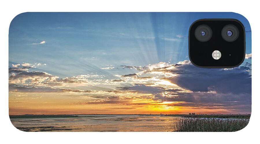 Landscape iPhone 12 Case featuring the photograph Early Morning Sun Rays #1 by Marc Crumpler