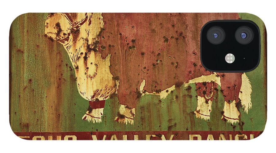 Metal Sign iPhone 12 Case featuring the photograph Echo Valley Ranch #1 by Jeanne May