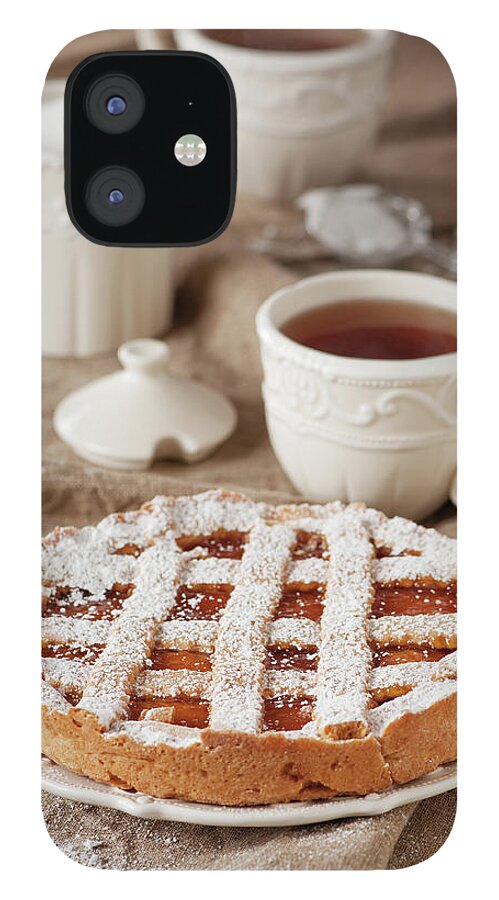 Spoon iPhone 12 Case featuring the photograph Homemade Tart With Jam #1 by Oxana Denezhkina