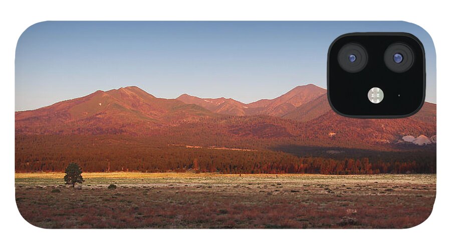 Rock iPhone 12 Case featuring the photograph San Francisco Peaks Sunrise #1 by Jemmy Archer