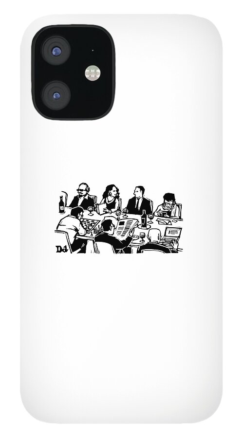 Seven People Are Seen Sitting At A Table #1 iPhone 12 Case