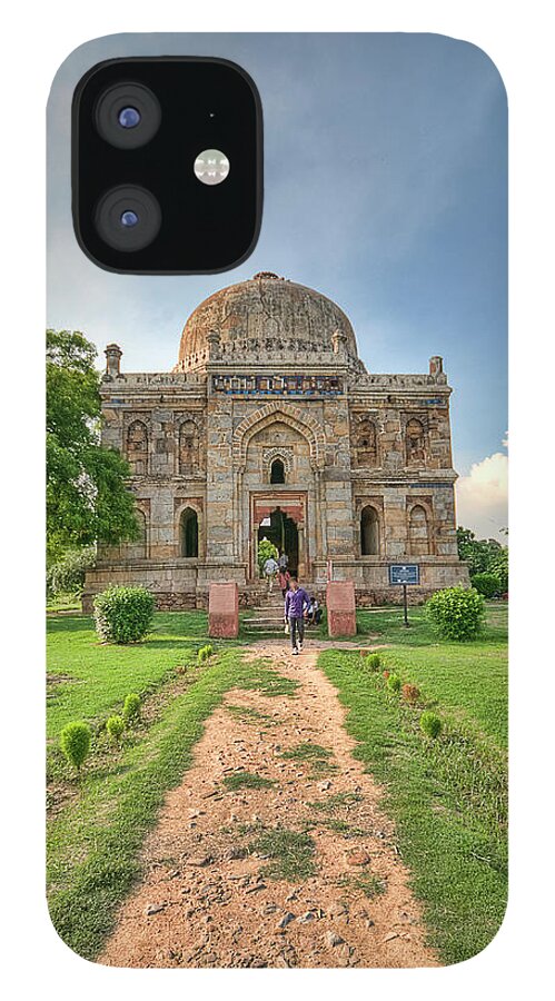 Arch iPhone 12 Case featuring the photograph Sheesh Gumbad, Lodi Gardens, New Delhi #1 by Mukul Banerjee Photography