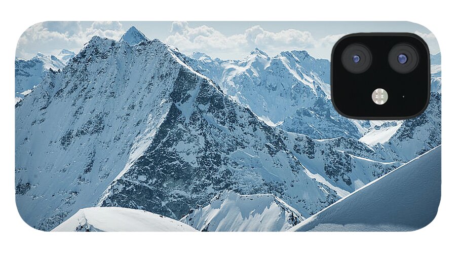Tranquility iPhone 12 Case featuring the photograph Swiss Alps #1 by Andre Schoenherr